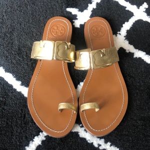 Tory Burch Gold Sandals